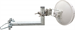 Antenna mast mounted holder "L", lenght 35cm, height 20cm, diameter 42mm, U-Bolt 100mm, hot-dip zinc