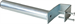 Antenna bracket for window sill, height 24 cm, diameter 42 mm