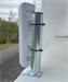 Antenna bracket for window sill, height 24 cm, diameter 42 mm