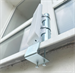 Antenna bracket for window sill, height 24 cm, diameter 42 mm