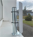 Antenna bracket for window sill, height 24 cm, diameter 42 mm