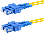 Conexpro fiber optic patch cord, SCupc/SCupc, Duplex, Singlemode 9/125, 2m