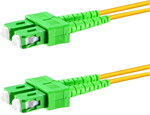 Conexpro fiber optic patch cord, SCapc/SCapc, Duplex, Singlemode 9/125, 2m