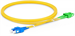 Conexpro fiber optic patch cord, SCupc/SCapc, Duplex, Singlemode 9/125, 1m