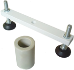 Stabilization set for antenna mount on a plastic window