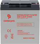 Conexpro batery AGM 12V, 28Ah, lifetime 10 years, M6, Deep cycle