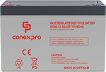 Conexpro batery AGM 12V, 80Ah, lifetime 10 years, M6, Deep cycle