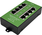 Conexpro Gigabit active PoE panel metal, 4 ports, 802.3af/at