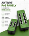 Conexpro Gigabit active PoE panel metal, 4 ports, 802.3af/at