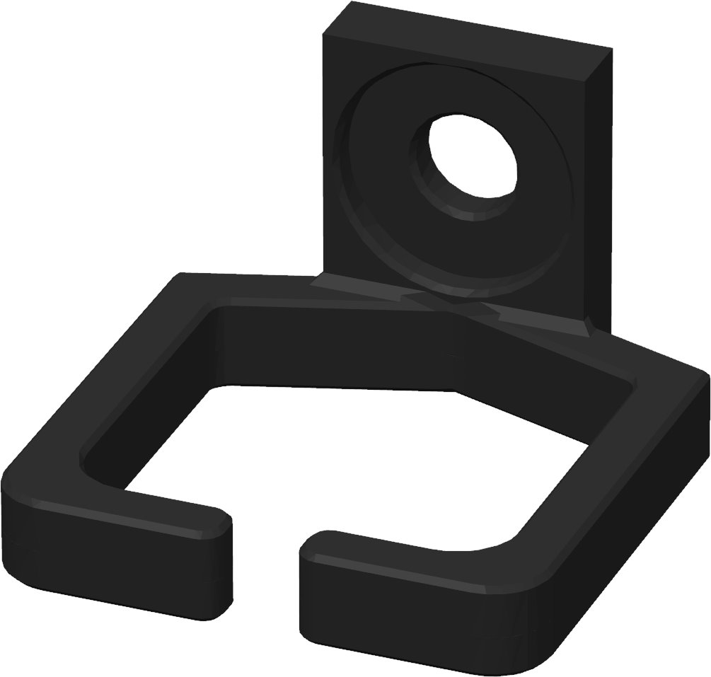 Conexpro kit of 4 rackmount plastic cable management ring 37 x 39mm, black