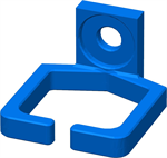 Conexpro kit of 4 rackmount plastic cable management ring 37 x 39mm, blue