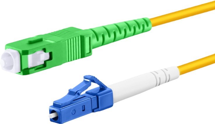 Conexpro fiber optic patch cord, LCupc/SCapc, Simplex, Singlemode 9/125, 10m