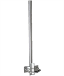 Mast extension, height 120cm, diameter 28mm, U-Bolt 100mm