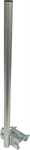 Antenna mast mount "I", height 60 cm, diameter 28 mm, clamp 85 mm, galvanized zinc